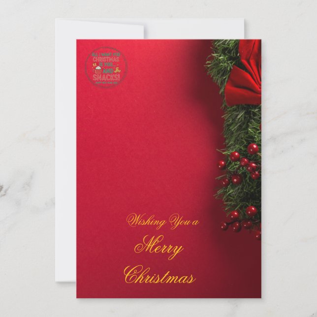 Elegant Christmas Invitation Card | Merry Christma Inbjudningar (Framsida)