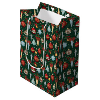 Elegant Christmas Ornaments Gift Bag