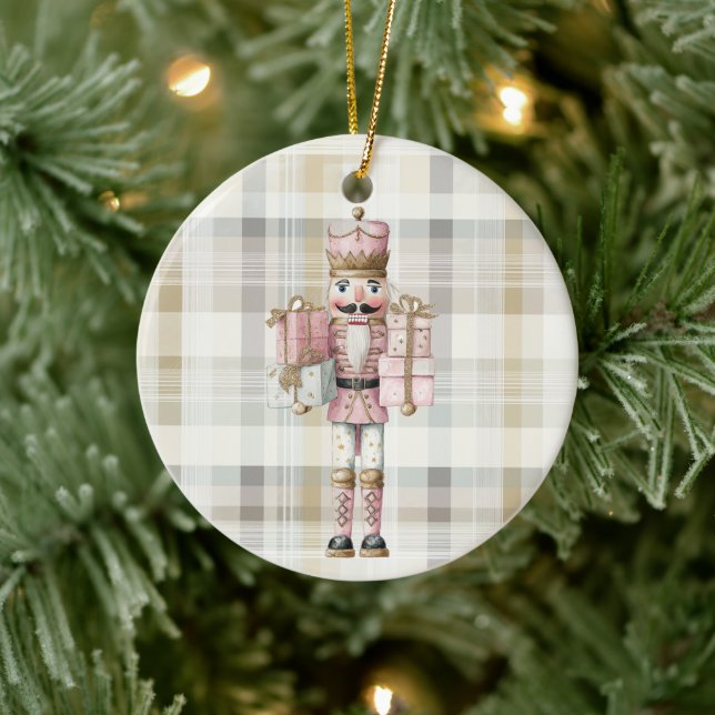 Elegant Christmas Pink Nutcracker Ornament (Träd)