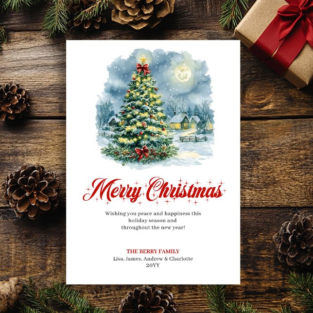 Elegant Christmas scene digital greeting card Julkort (Elegant Christmas scene digital greeting card

)