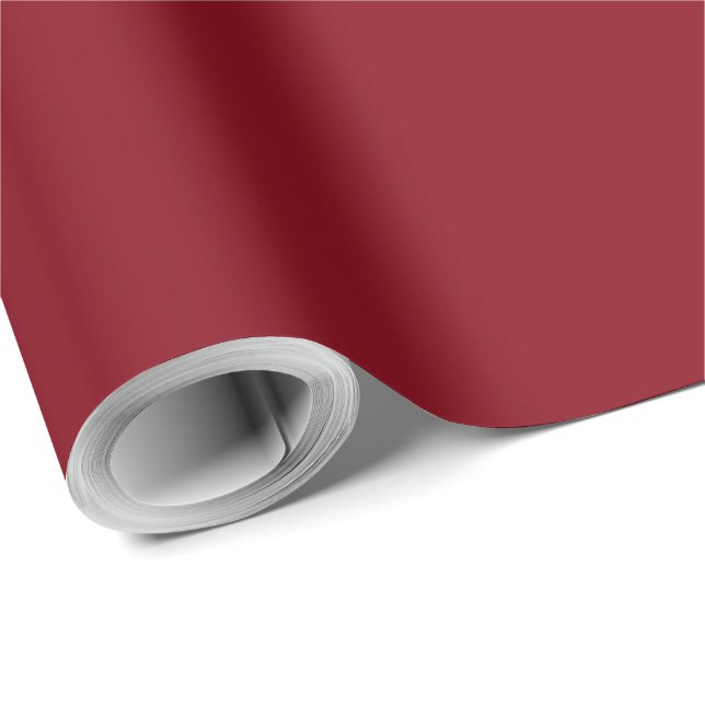 Elegant Christmas Solid Red Presentpapper (Rulle Hörn)
