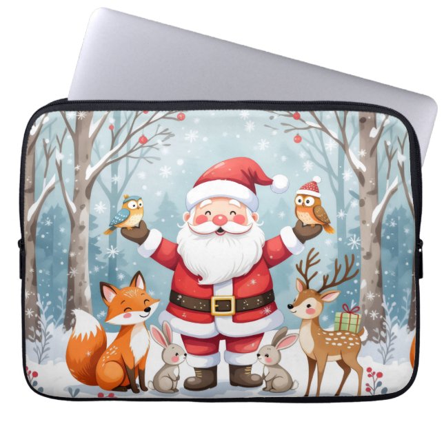 Elegant Christmas Surprise Electronics Bag Laptop Fodral (Framsidan)