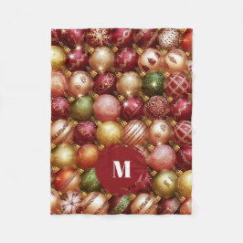 Elegant Christmas Tree Baubles Fleecefilt