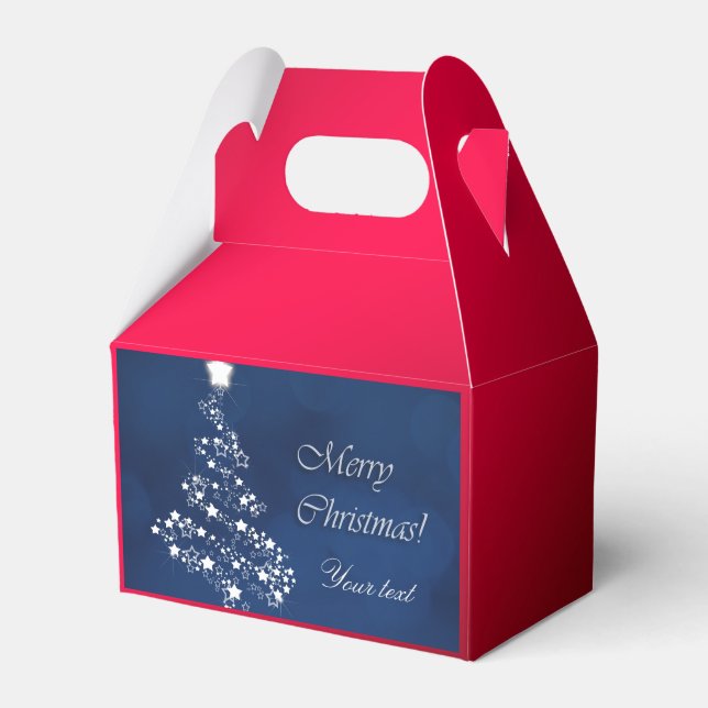 Elegant Christmas Tree Favor Box Presentaskar (Framsidan Sidan)