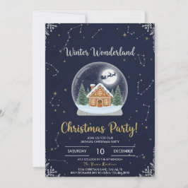 Elegant Christmas Tree Holiday Party Invitation Inbjudningar