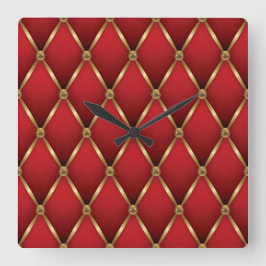 Elegant Christmas Wall Clock – Festive Winter Time Fyrkantig Klocka
