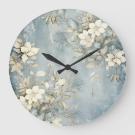 Elegant Christmas Wall Clock – Festive Winter Time Stor Klocka