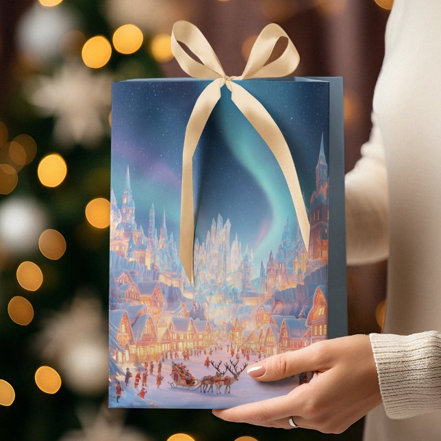 Elegant Christmas Whimsical Village | Gift Bag (Skapare uppladdad)