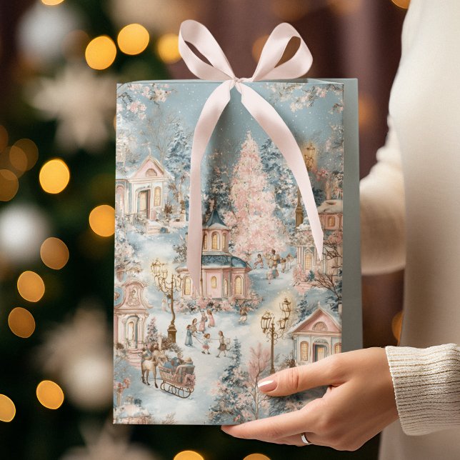 Elegant Christmas Whimsical Village | Gift Bag (Skapare uppladdad)