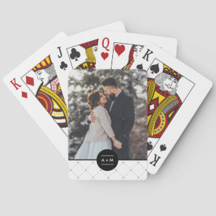Elegant Circle Monogram Casinokort