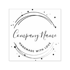 Elegant Circular Personlig Business Logotyp Självfärgande Stämpel