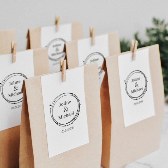 Elegant, cirkel, Bröllop Stämpel (Skapare uppladdad)