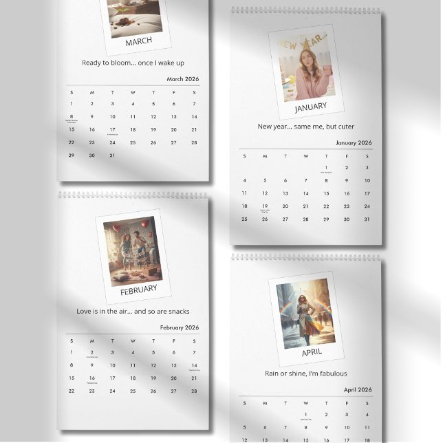 Elegant citat med fotokalender 2026 kalender (Skapare uppladdad)