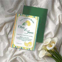 Elegant citron- och limeblommig bröllopsfest