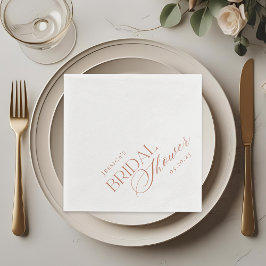 Elegant Citrus Blommigt Möhippa Pappersservett