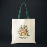 Elegant Citrus Botaniana Bridesmaid Favor Tote Bag Tygkasse<br><div class="desc">Tack för att ni står vid er sida med det här unika tote bags. Perfektens gåva till stranden party i helg! Våra chicen designade citrusväskor är perfekten för din besättning att få all uppmärksamhet överallt du och dina gals går! Lägg till anpassningsbarnas ordalydelse i den här designen genom att använda...</div>