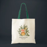 Elegant Citrus Botaniana Bridesmaid Favor Tote Bag Tygkasse<br><div class="desc">Tack för att ni står vid er sida med det här unika tote bags. Perfektens gåva till stranden party i helg! Våra chicen designade citrusväskor är perfekten för din besättning att få all uppmärksamhet överallt du och dina gals går! Lägg till anpassningsbarnas ordalydelse i den här designen genom att använda...</div>