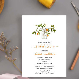 Elegant Citrus Inbjudningskort för möhippan