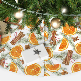 Elegant: Citrus Spice Home Julgransmatta Borstad Polyester