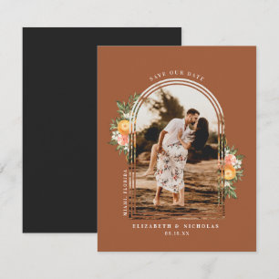 Elegant Citrusodling Boho Spara Datum