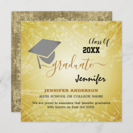 Elegant Class of 20XX, Photo, Topper Studenten Inbjudningar