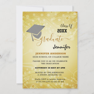 Elegant Class of 20XX, Photo, Topper Studenten Inbjudningar