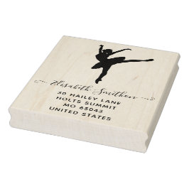Elegant Classic Ballet Dancer Personal Stationery Stämpel