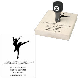 Elegant Classic Ballet Dancer Personal Stationery Stämpel