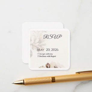 Elegant Classic Beige Magnolia OSA kort