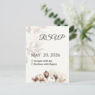 Elegant Classic Beige Magnolia OSA kort