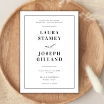 Elegant Classic Black and White Bröllop