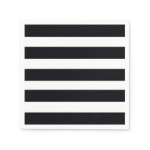 Elegant Classic Black & White Stripe Chic Modern