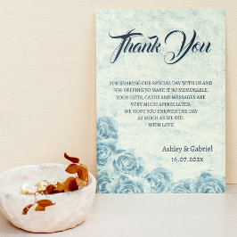 Elegant Classic Blommigt Rustic Bröllop Tack 2