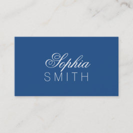 Elegant Classic Blue - Ange ditt namn Visitkort