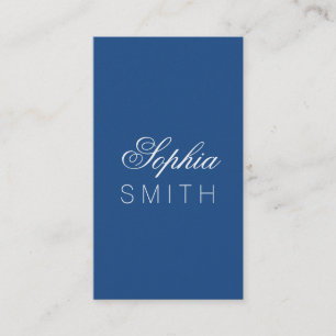 Elegant Classic Blue - Ange ditt namn Visitkort