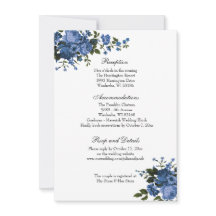 Elegant Classic Blue Ro Wedding Reception