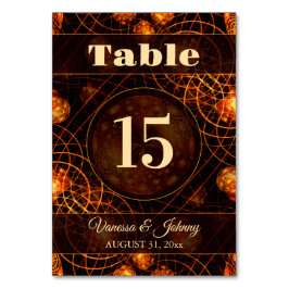 Elegant Classic Boho Modern Gold #901 Wedding Bordsnummer