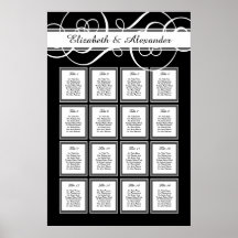 Elegant Classic Bröllop 16 Bord sätesdiagram