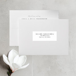 Elegant Classic Bröllop Guests Adressetiketter Klistermärken