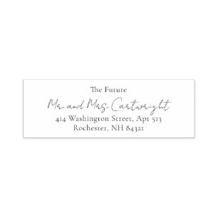 Elegant Classic Bröllop Returadress Självfärgande Stämpel
