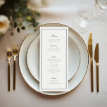 Elegant Classic Calligraphy Bröllop Meny<br><div class="desc">Elegant</div>
