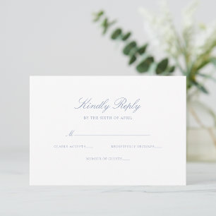 Elegant Classic Calligraphy Bröllop OSA Kort