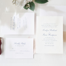 Elegant Classic Dusty Blue Bröllop