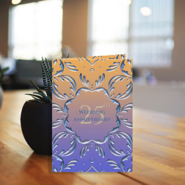 Elegant Classic Finare 25:e Bröllop-årsdagen Kort