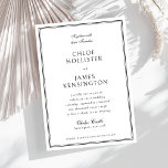 Elegant Classic Forme Black Ram Bröllop Inbjudningar<br><div class="desc">Elegant - mall för infordran av inbjudan till svartvit Ram-bröllop,  klassisk</div>