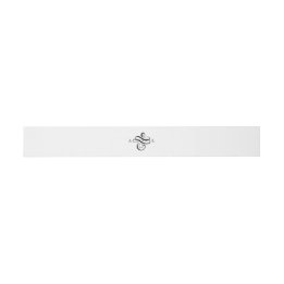 Elegant Classic Formell Script Monogram Bröllop Band För Inbjudningskort