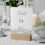 Elegant Classic Fransk Rococo-Blommigt Bordsnummer<br><div class="desc">Denna klassiska svit av historiska dekorativa mönster inspireras av 1800-talets festningar av den Fransk målaren Alexis Peyrotte,  som innehåller lätt grått på vita acanthus-löv,  ornerade scrollsar,  blommor och löv. Denna samling är perfekten som kompletterar ett elegant,  ett formellt och romantiskt bröllop.</div>