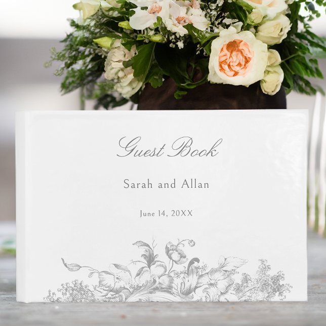 Elegant Classic Fransk Rococo-Blommigt Gästböcker (Skapare uppladdad)