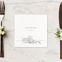 Elegant Classic Fransk Rococo-Blommigt