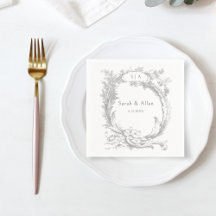 Elegant Classic Fransk Rococo-Blommigt